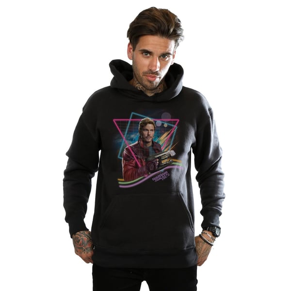 Marvel Mens Guardians Of The Galaxy Neon Star Lord Hoodie