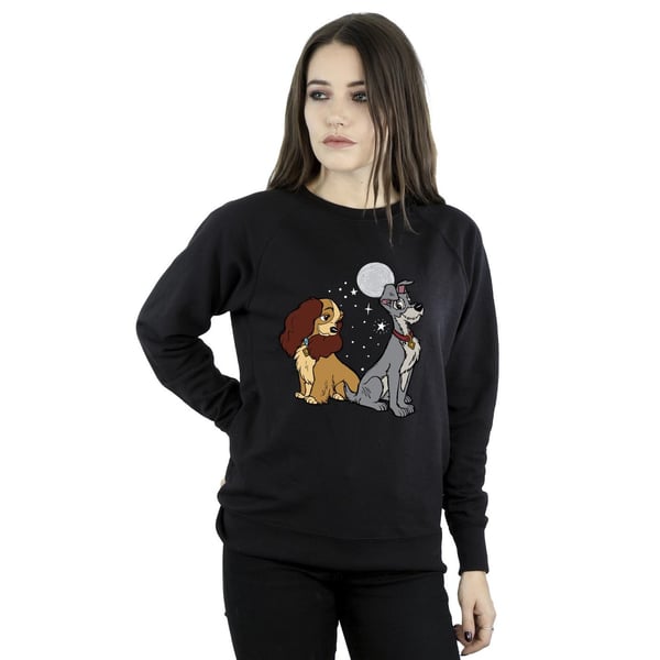 Disney Womens/Ladies Lady And The Tramp Moon Sweatshirt