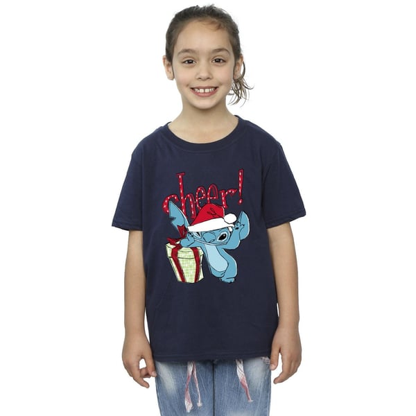 Disney Girls Lilo And Stitch Cheer Cotton T-Shirt
