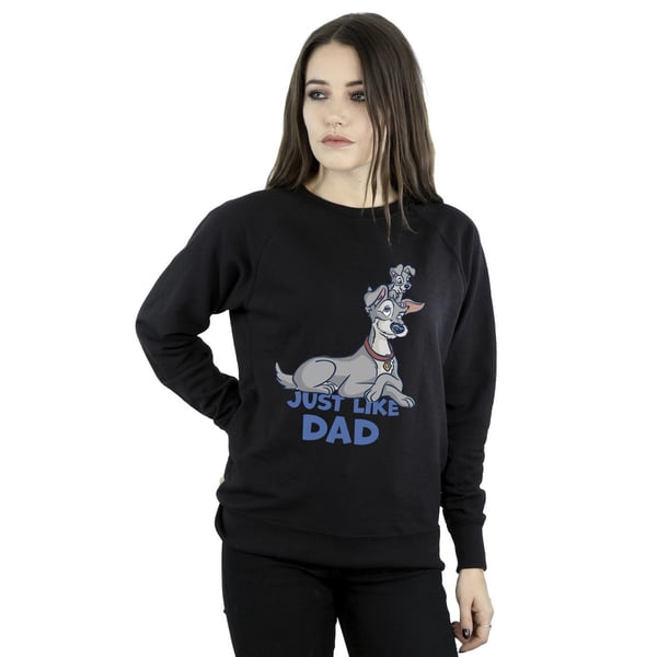 Disney Womens/Ladies Lady And The Tramp Just Like Dad Sweatshirt