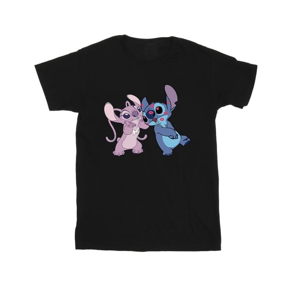 Disney Girls Lilo & Stitch Kisses Cotton T-Shirt