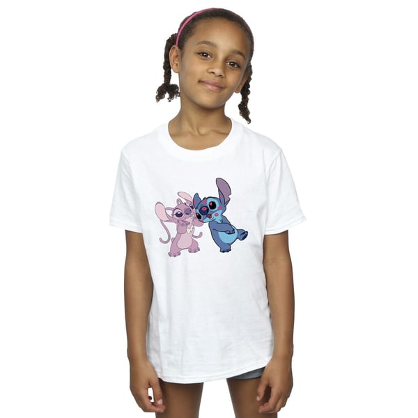 Disney Girls Lilo & Stitch Kisses Cotton T-Shirt