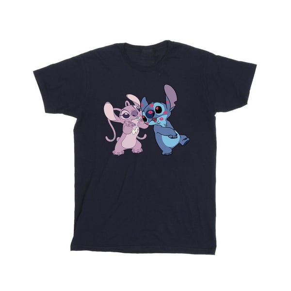 Disney Girls Lilo & Stitch Kisses Cotton T-Shirt