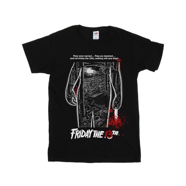 Friday The 13th Dam/Dam Bloody Poster T-shirt i bomull med boyfriend-passform