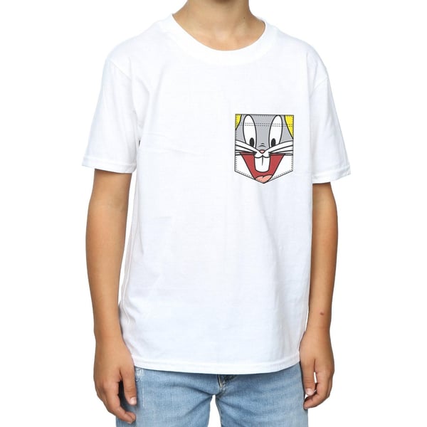 Looney Tunes Boys Bugs Bunny Face Faux Pocket T-Shirt