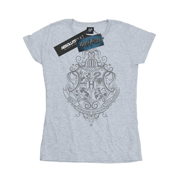 Harry Potter Womens/Ladies Hogwarts Draco Dormiens Crest Cotton T-Shirt