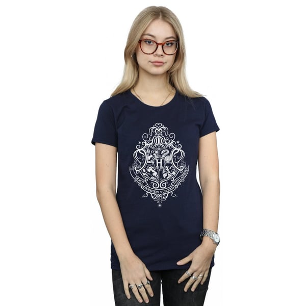Harry Potter Womens/Ladies Hogwarts Draco Dormiens Crest Cotton T-Shirt
