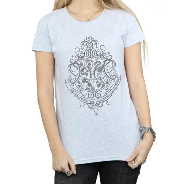 Harry Potter Womens/Ladies Hogwarts Draco Dormiens Crest Cotton T-Shirt