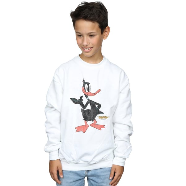 Looney Tunes Boys Daffy Duck Distressed Sweatshirt