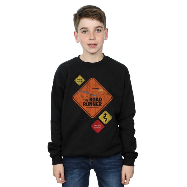 Looney Tunes Boys Road Runner Road Sign Sweatshirt