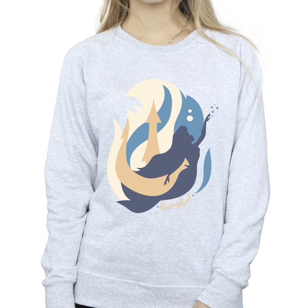 Disney Womens/Ladies The Little Mermaid Colour Silhouettes Sweatshirt