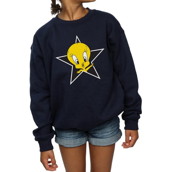 Looney Tunes Girls Tweety Pie Star Sweatshirt