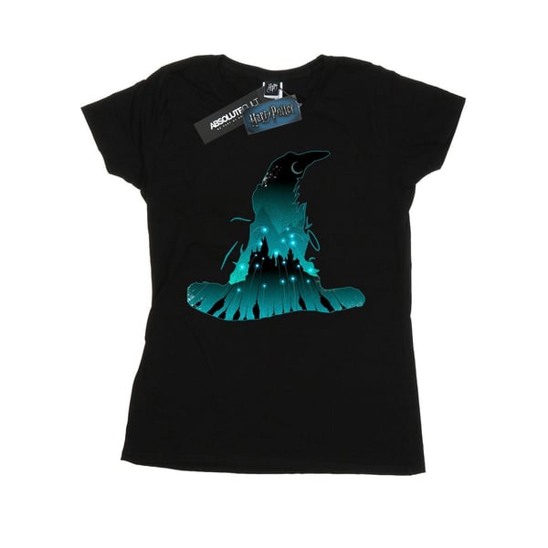 Harry Potter Womens/Ladies Hogwarts Silhouette Cotton T-Shirt