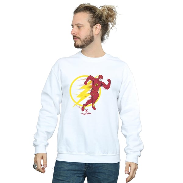 DC Comics Mens The Flash Running Emblem Sweatshirt