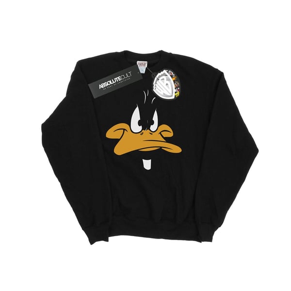Looney Tunes Girls Daffy Duck Big Face Sweatshirt