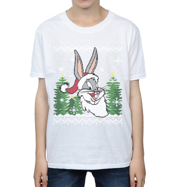 Looney Tunes Boys Bugs Bunny Christmas Fair Isle T-Shirt