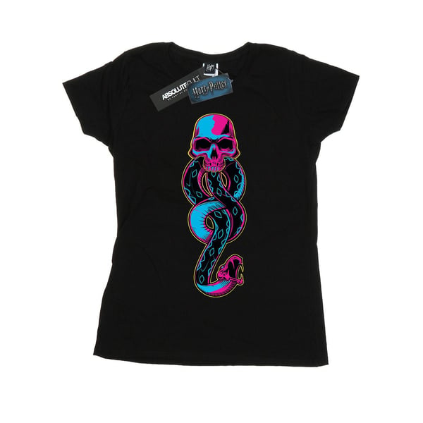 Harry Potter Womens/Ladies Neon Dark Mark Cotton T-Shirt