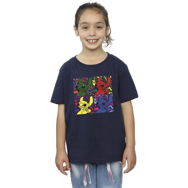 Disney Girls Lilo & Stitch Pop Art Cotton T-Shirt