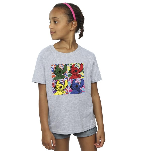 Disney Girls Lilo & Stitch Pop Art Cotton T-Shirt