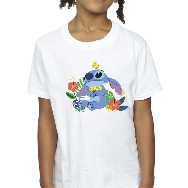 Disney Girls Lilo & Stitch Birds Cotton T-Shirt