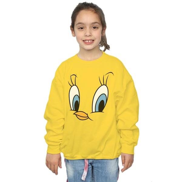 Looney Tunes Girls Tweety Pie Face Sweatshirt