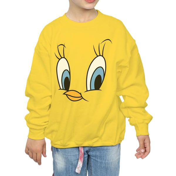 Looney Tunes Girls Tweety Pie Face Sweatshirt