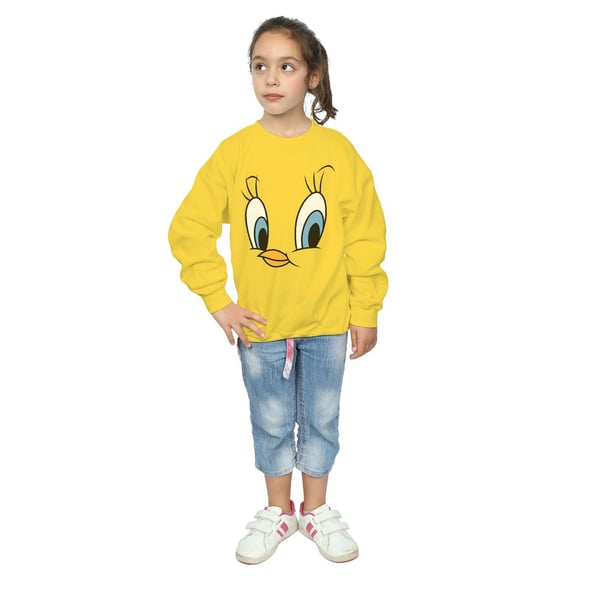 Looney Tunes Girls Tweety Pie Face Sweatshirt