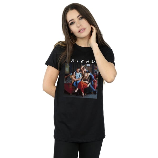 Friends Womens/Ladies Group Photo Couch Cotton Boyfriend T-Shirt