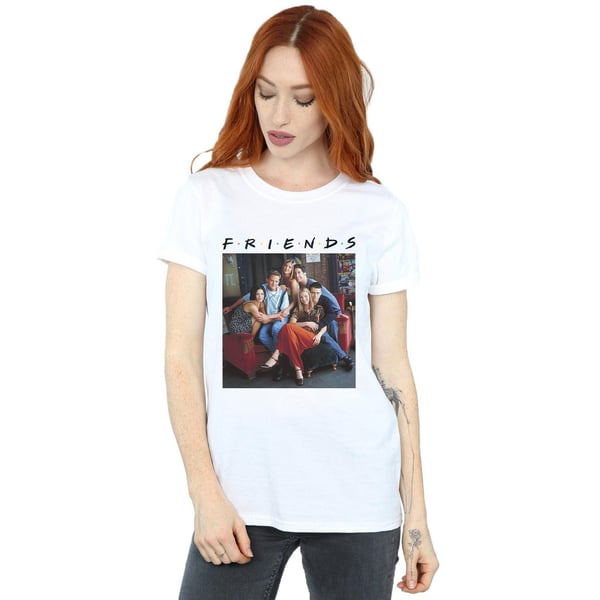 Friends Womens/Ladies Group Photo Couch Cotton Boyfriend T-Shirt