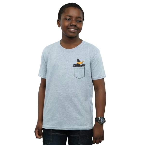 Looney Tunes Boys Daffy Duck Faux Pocket T-Shirt
