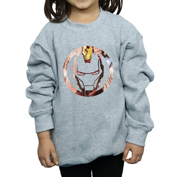 Marvel Girls Iron Man Montage Symbol Sweatshirt