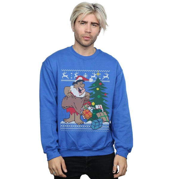 The Flintstones Mens Christmas Fair Isle Sweatshirt