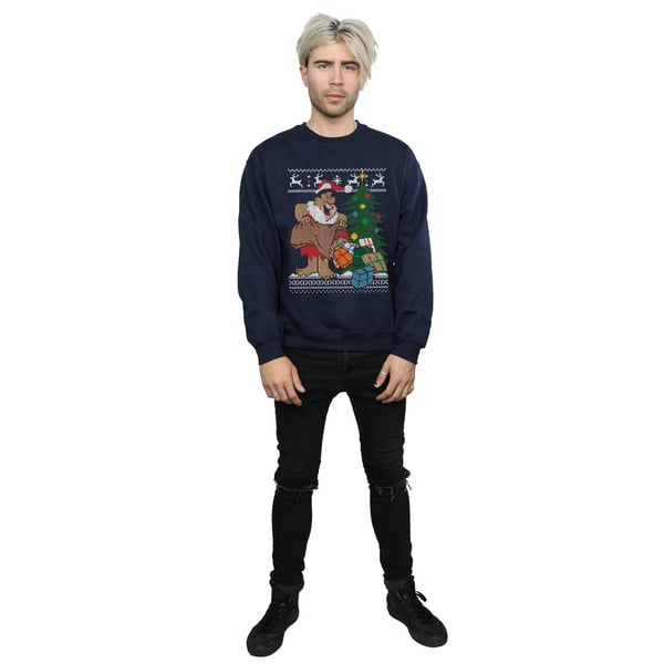 The Flintstones Mens Christmas Fair Isle Sweatshirt