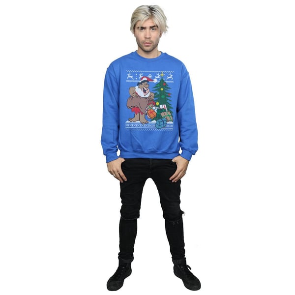The Flintstones Mens Christmas Fair Isle Sweatshirt