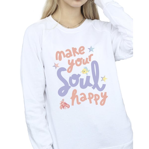 Disney Womens/Ladies The Little Mermaid Happy Sweatshirt