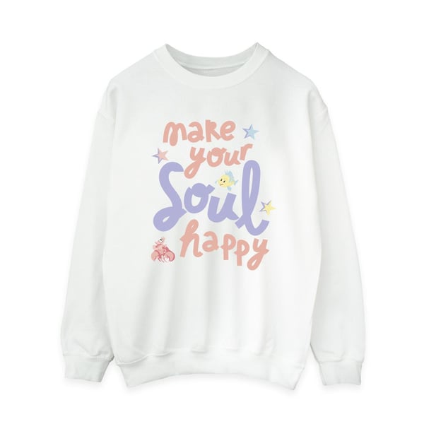 Disney Womens/Ladies The Little Mermaid Happy Sweatshirt