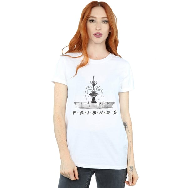 Friends Womens/Ladies Fountain Sketch Cotton Boyfriend T-Shirt
