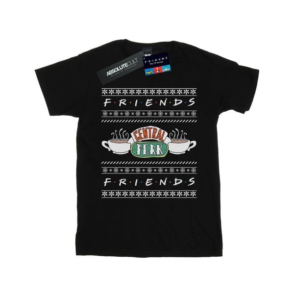 Friends naisten Fair Isle Central Perk -puuvillainen Boyfriend T-paita