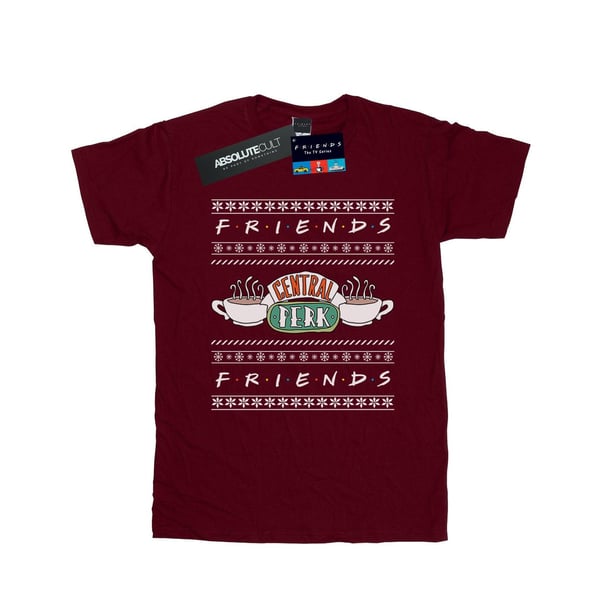 Friends Womens/Ladies Fair Isle Central Perk Cotton Boyfriend T-Shirt