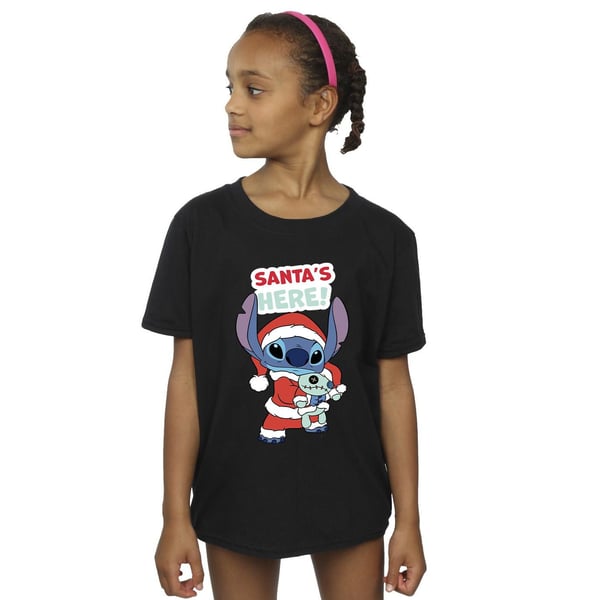 Disney Girls Lilo & Stitch Santa´s Here Cotton T-Shirt