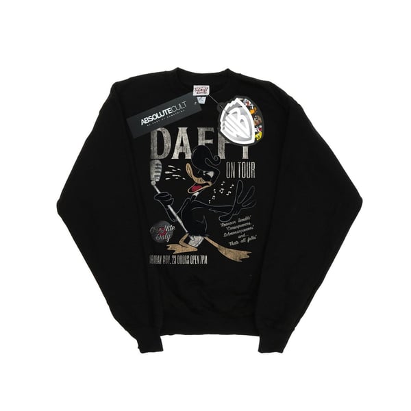 Looney Tunes Womens/Ladies Daffy Duck Concert Sweatshirt