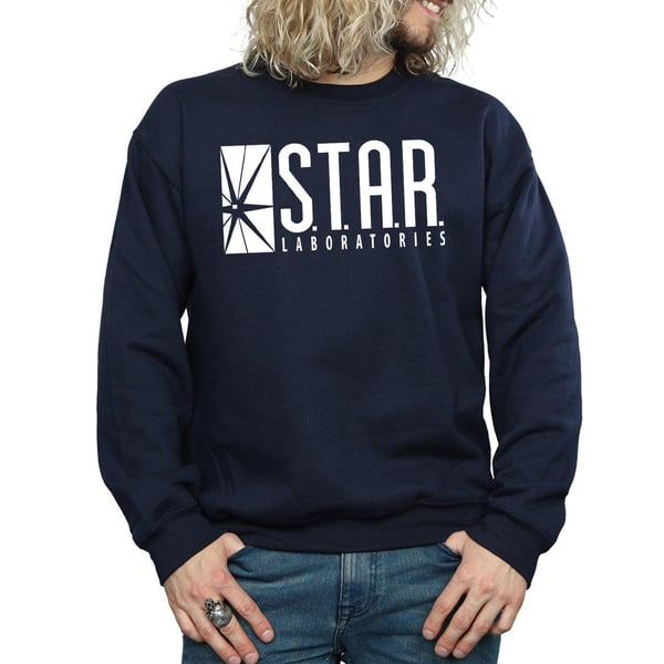 DC Comics Mens The Flash STAR Labs Sweatshirt