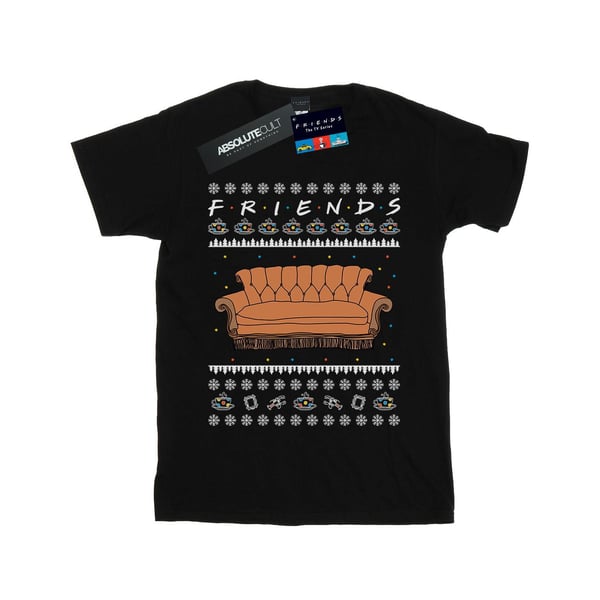 Friends Womens/Ladies Fair Isle Couch Cotton Boyfriend T-Shirt
