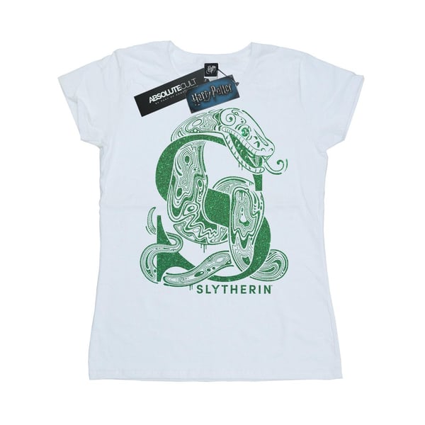 Harry Potter Dam/Dam Slytherin Glitter T-shirt i bomull