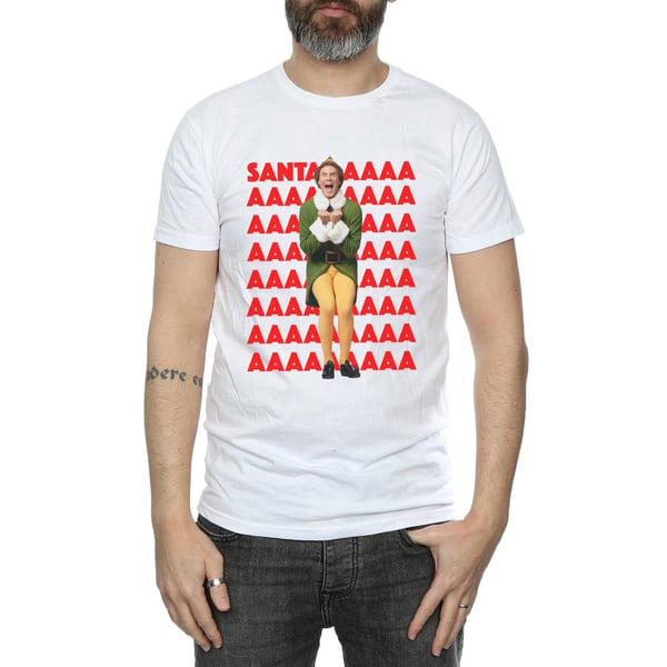 Elf Mens Buddy Santa Scream T-Shirt