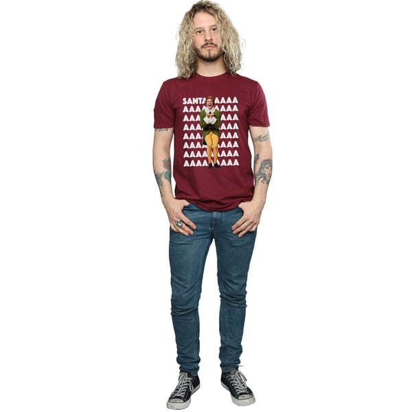 Elf Mens Buddy Santa Scream T-Shirt