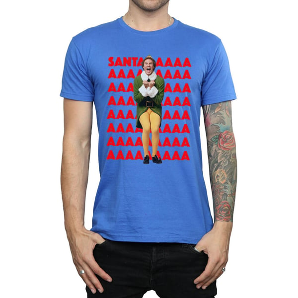 Elf Mens Buddy Santa Scream T-Shirt