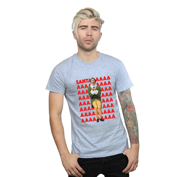 Elf Mens Buddy Santa Scream T-Shirt