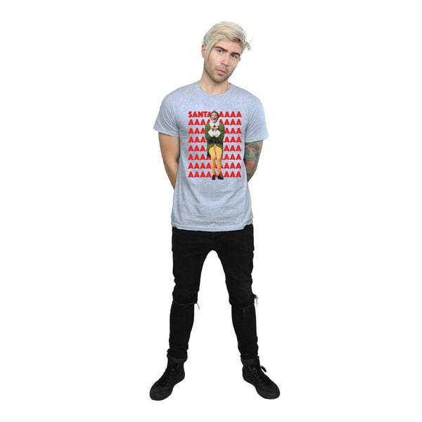 Elf Mens Buddy Santa Scream T-Shirt