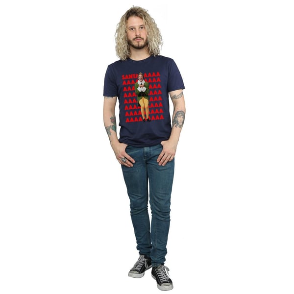 Elf Mens Buddy Santa Scream T-Shirt